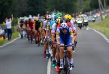 group of cyclists marching on highway