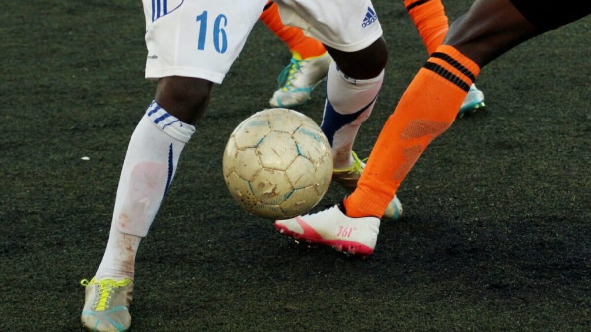 person playing soccer