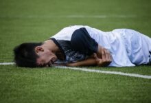 Man Crying on Field