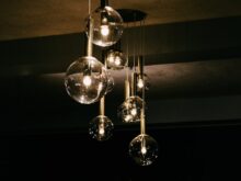 globe glass pendant ceiling lamp