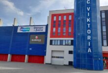 Z fotbalového stadionu v Plzni