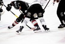 ice hockey players on rink