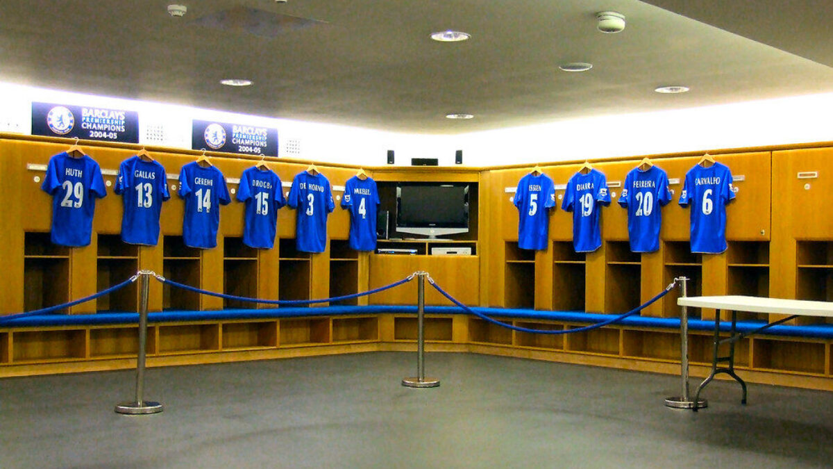 Chelsea FC home changing room