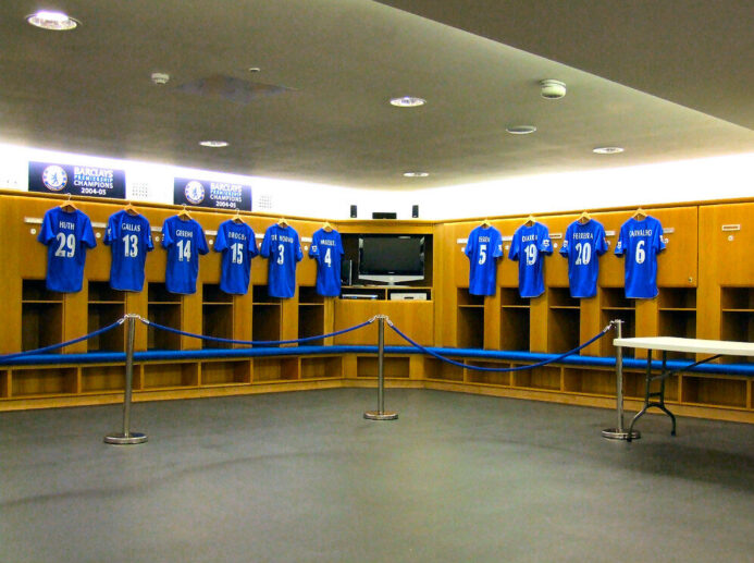 Chelsea FC home changing room