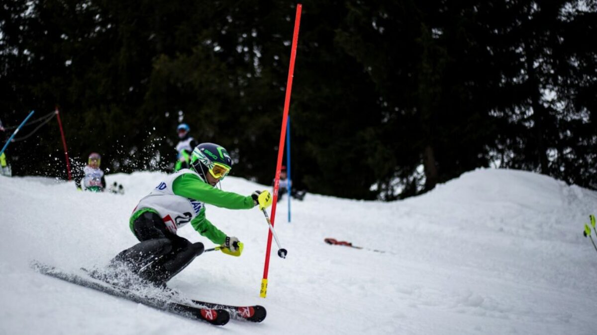 person skiing on snow field