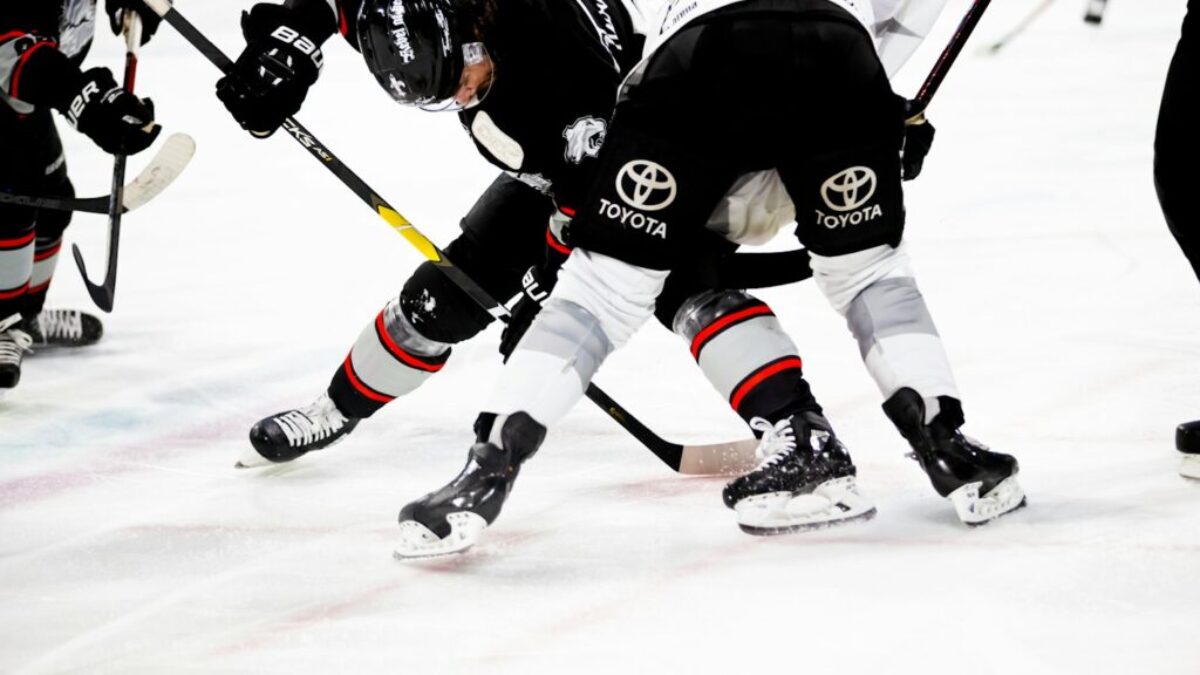 ice hockey players on rink