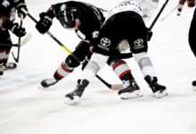 ice hockey players on rink