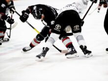 ice hockey players on rink