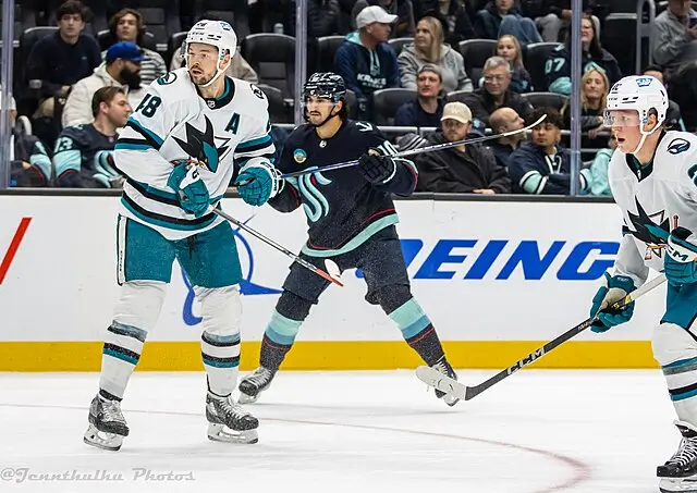 Tomáš Hertl v dresu San Jose.