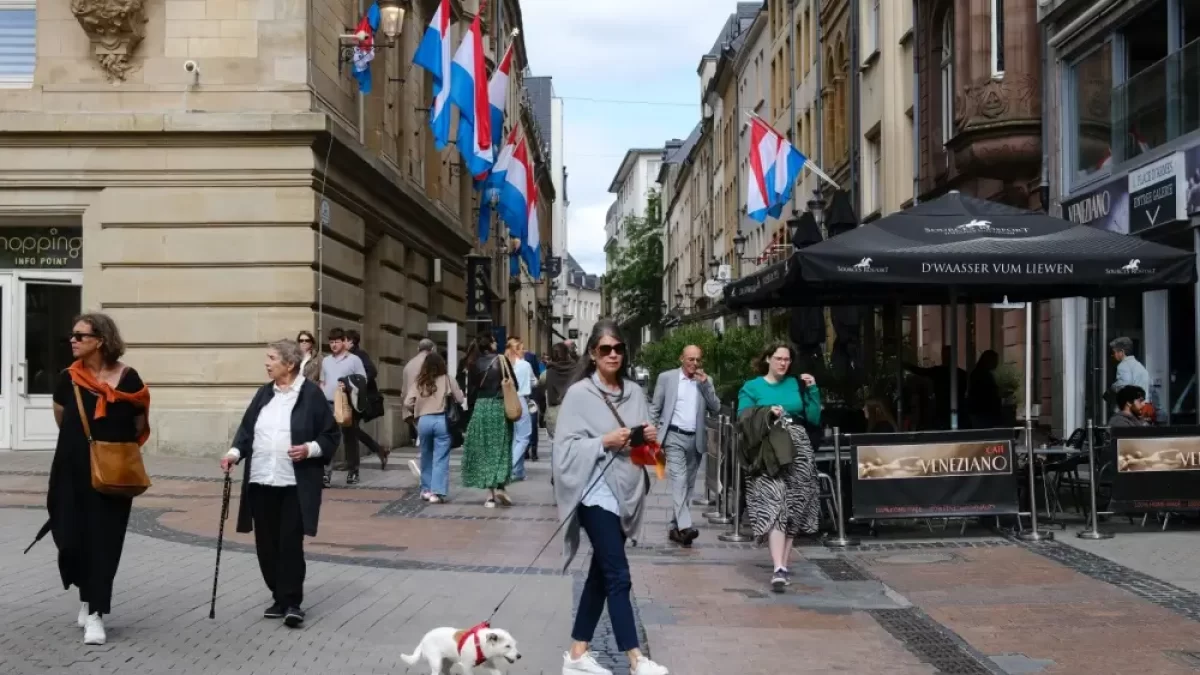 Ulice v Lucembursku.