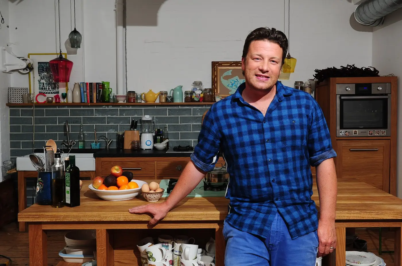 Jamie Oliver v kuchyni