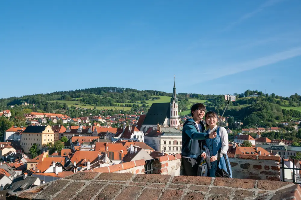 - SportDeník turisté v Českém Krumlově