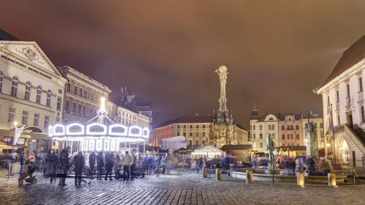 Vánoční trhy v Olomouci.