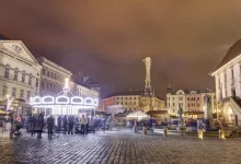 Vánoční trhy v Olomouci.