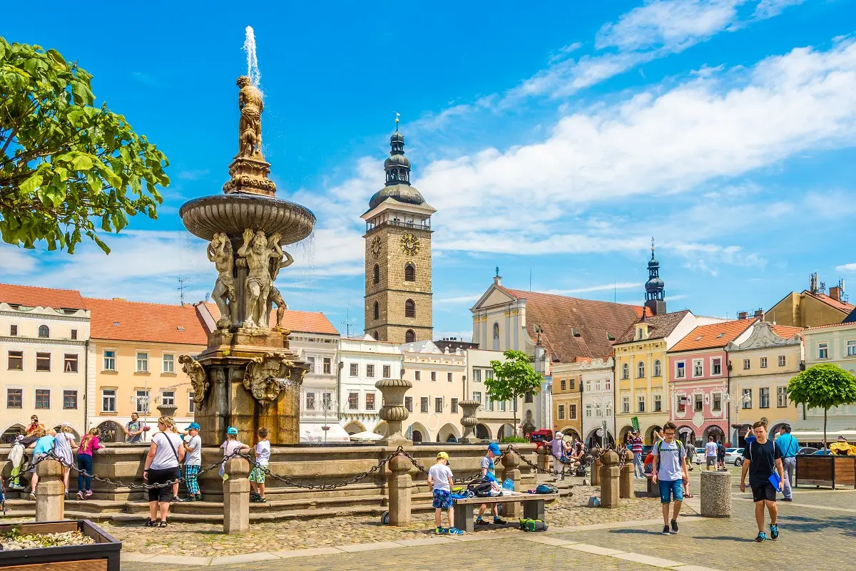 Náměstí Přemysla Otakara II. v Českých Budějovicích