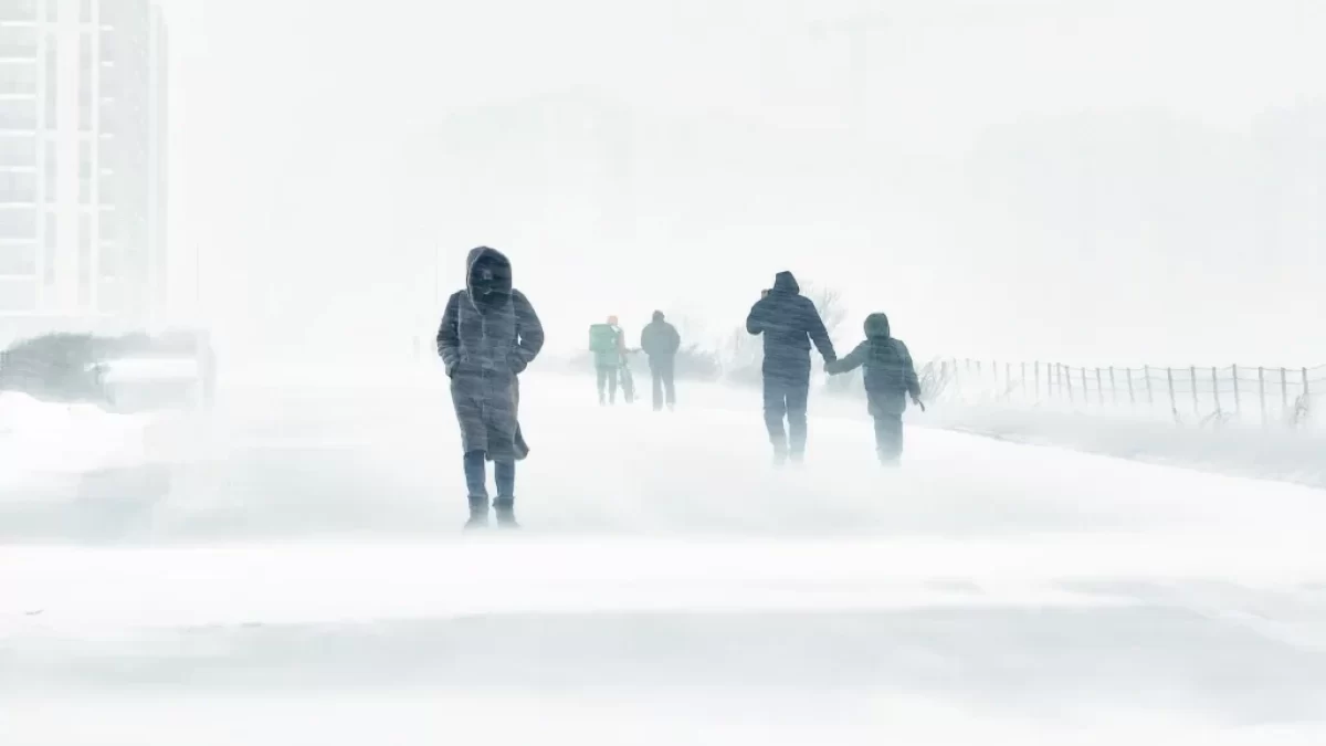 Snow storm.