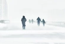 Snow storm.