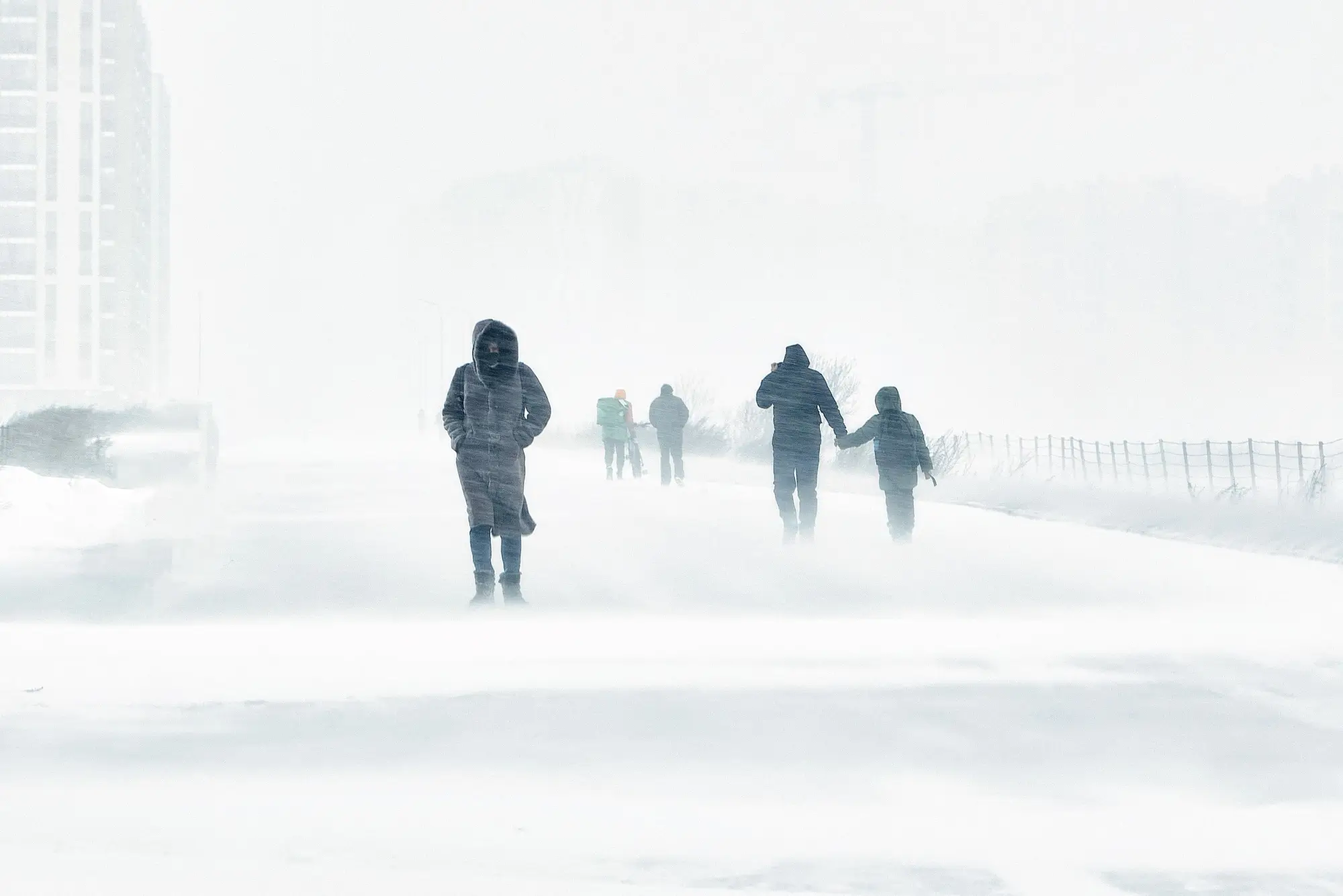 Snow storm.