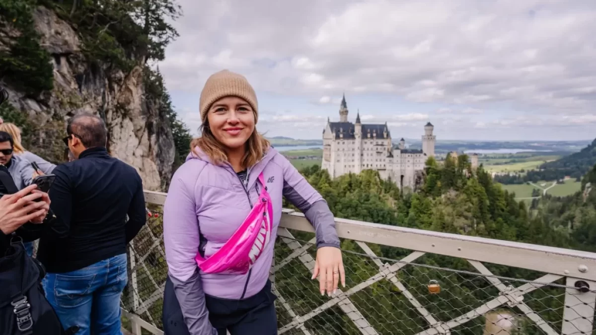 žena na vyhlídce