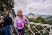 žena na vyhlídce