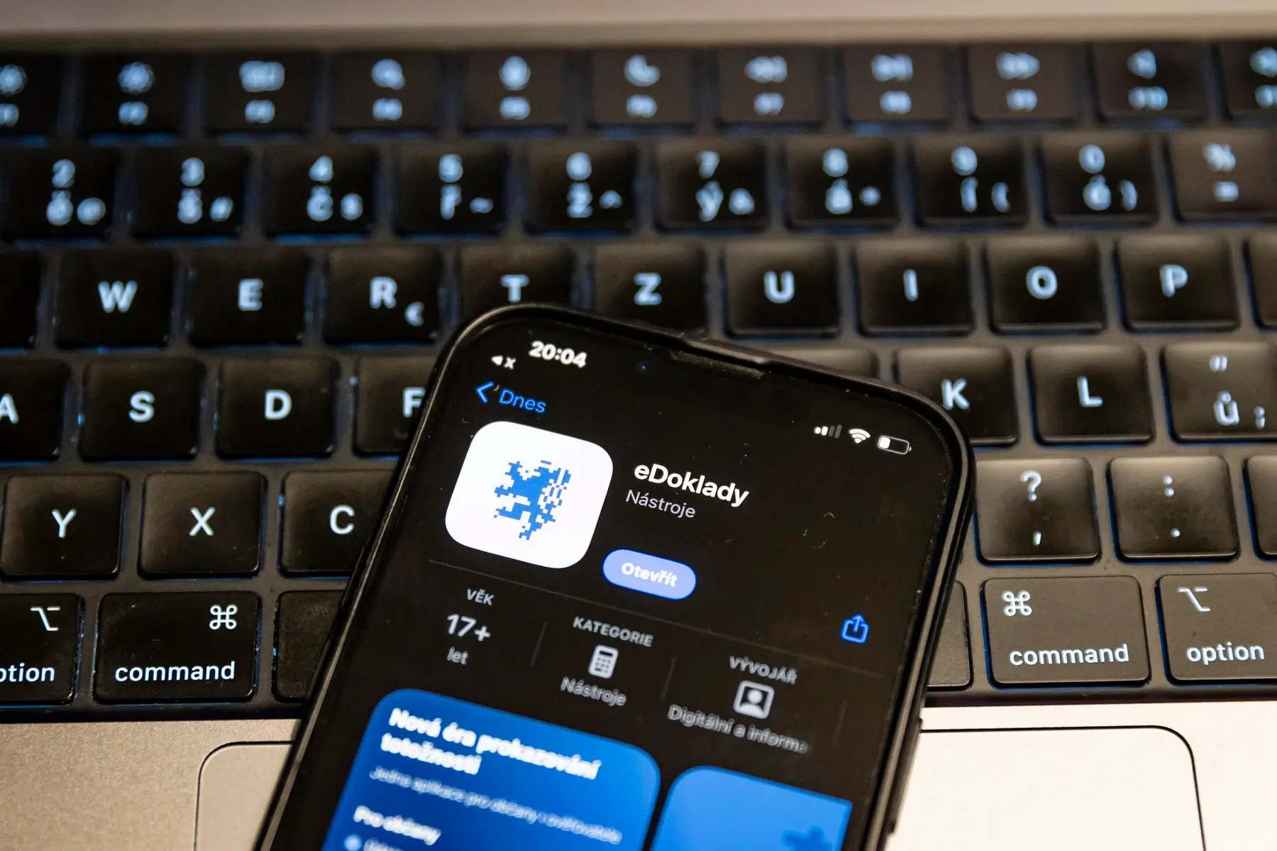 aplikace eDoklady v mobilu