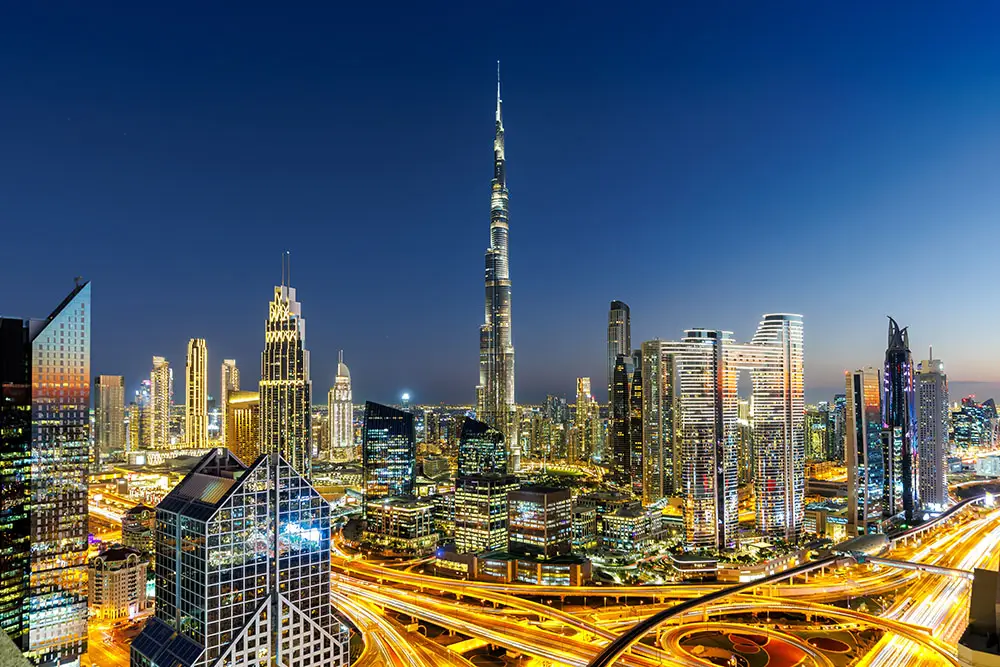Dubaj v noci