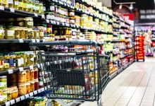nákupy v supermarketu
