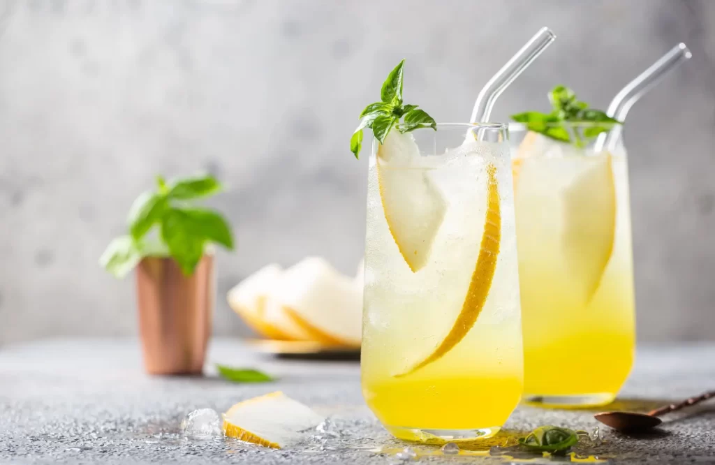 Žlutý meloun drink