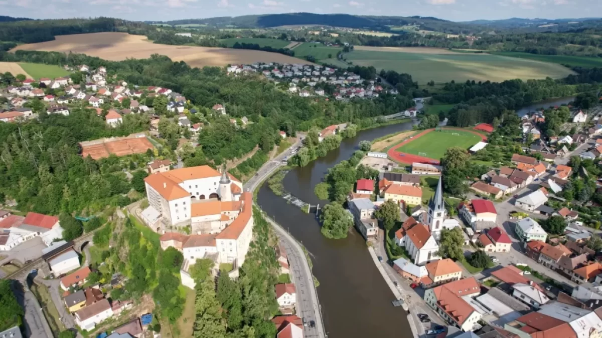 Sázava výhled řeka
