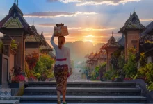 žena na Bali