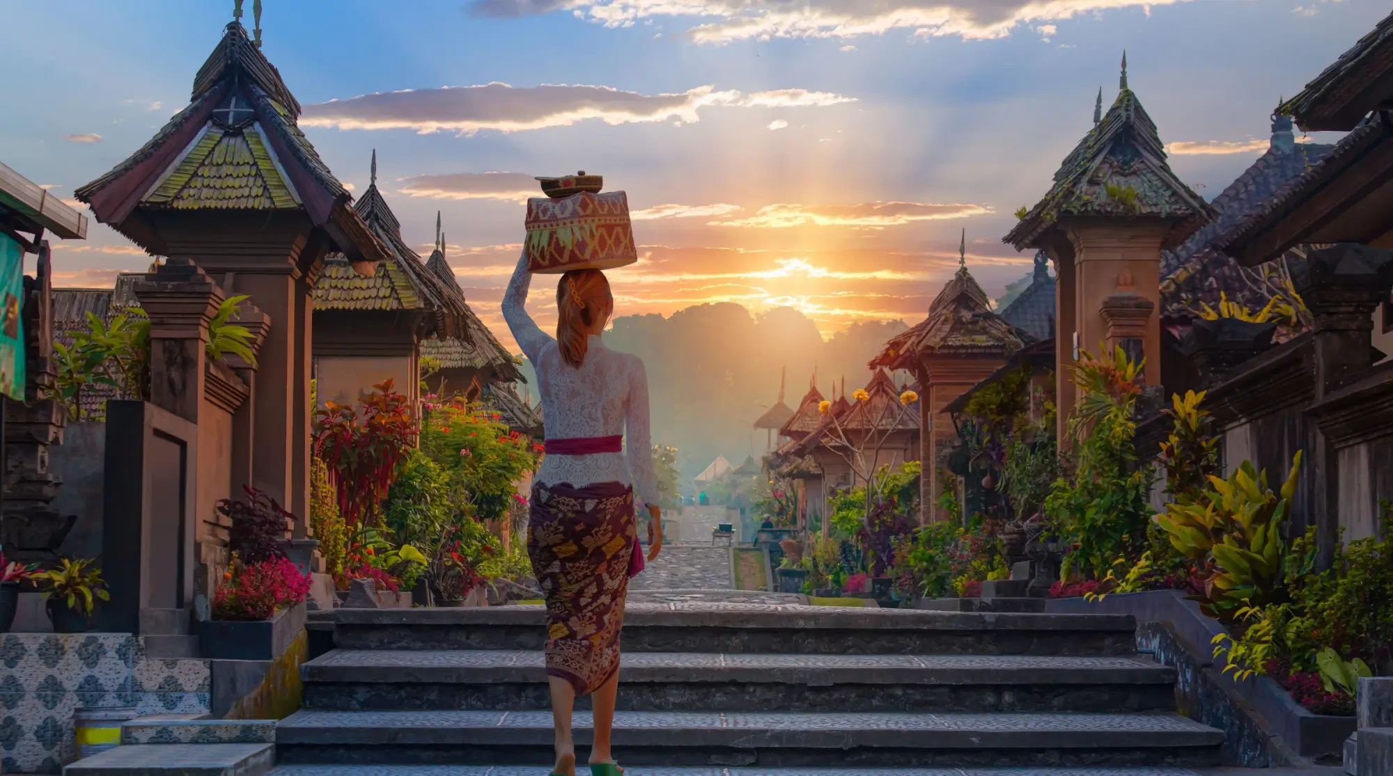 žena na Bali
