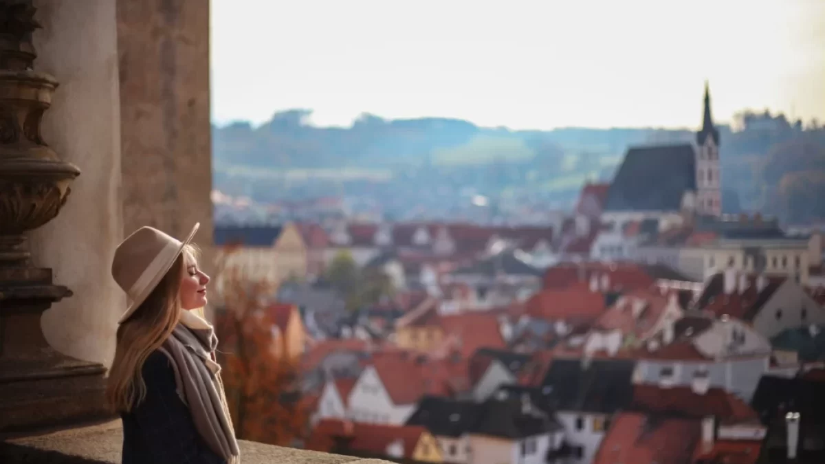 výhled na Krumlov
