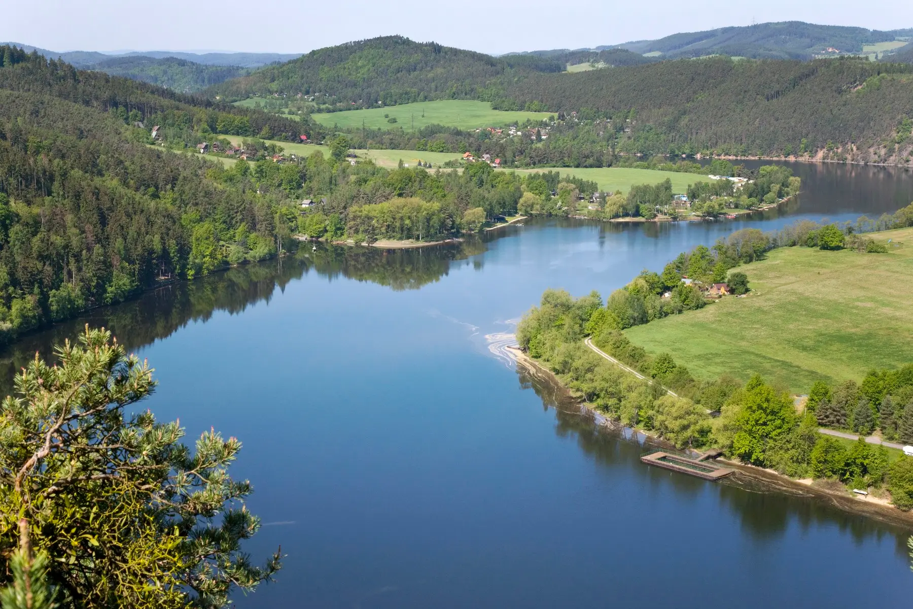 Vltava z vyhlídky