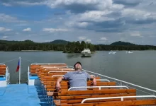 výletní loď na Máchově jezeře