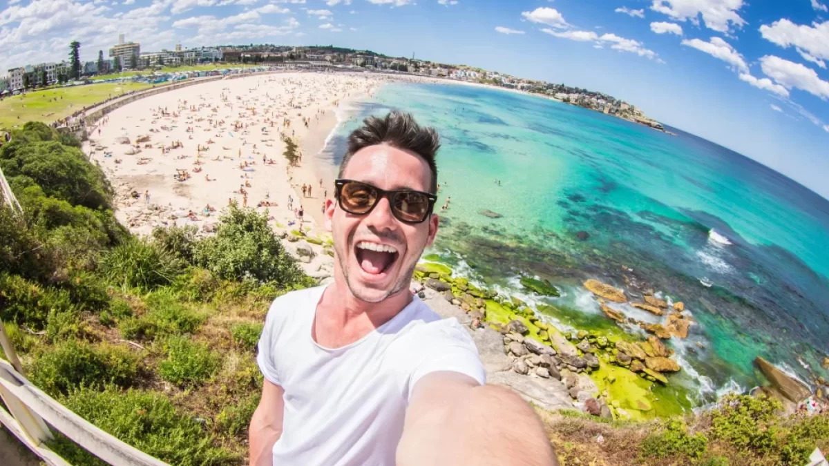 selfie na dovolené