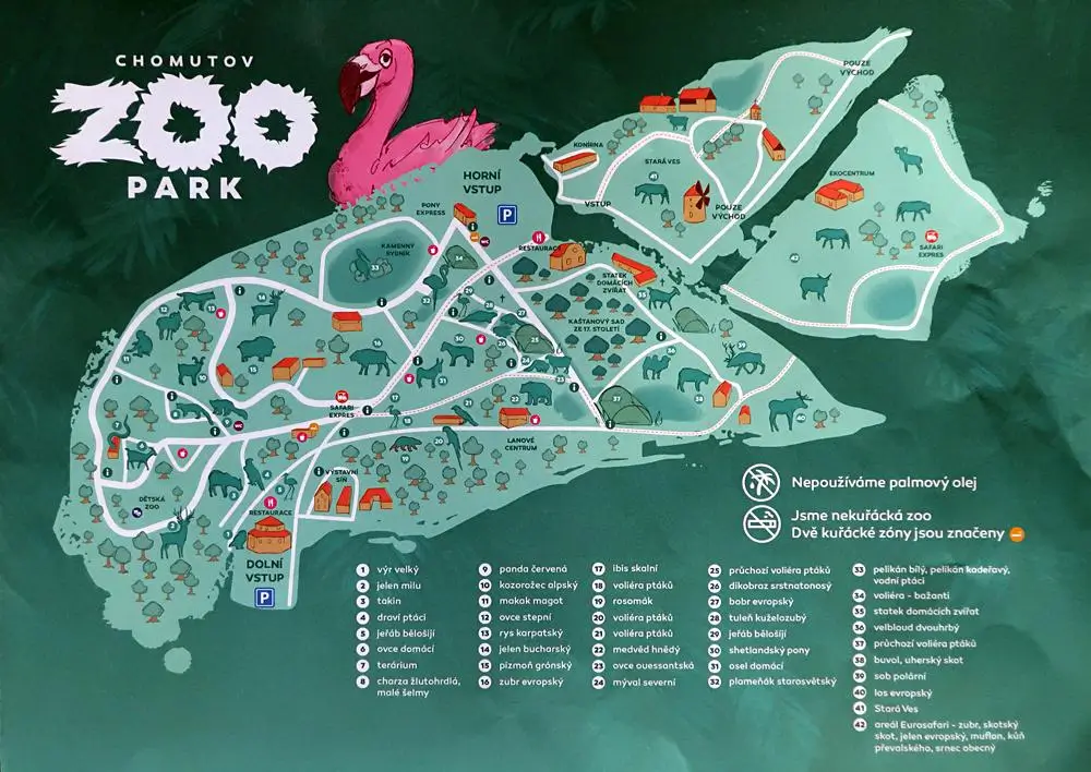 mapa Zoo