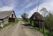 rumunská farma na venkově