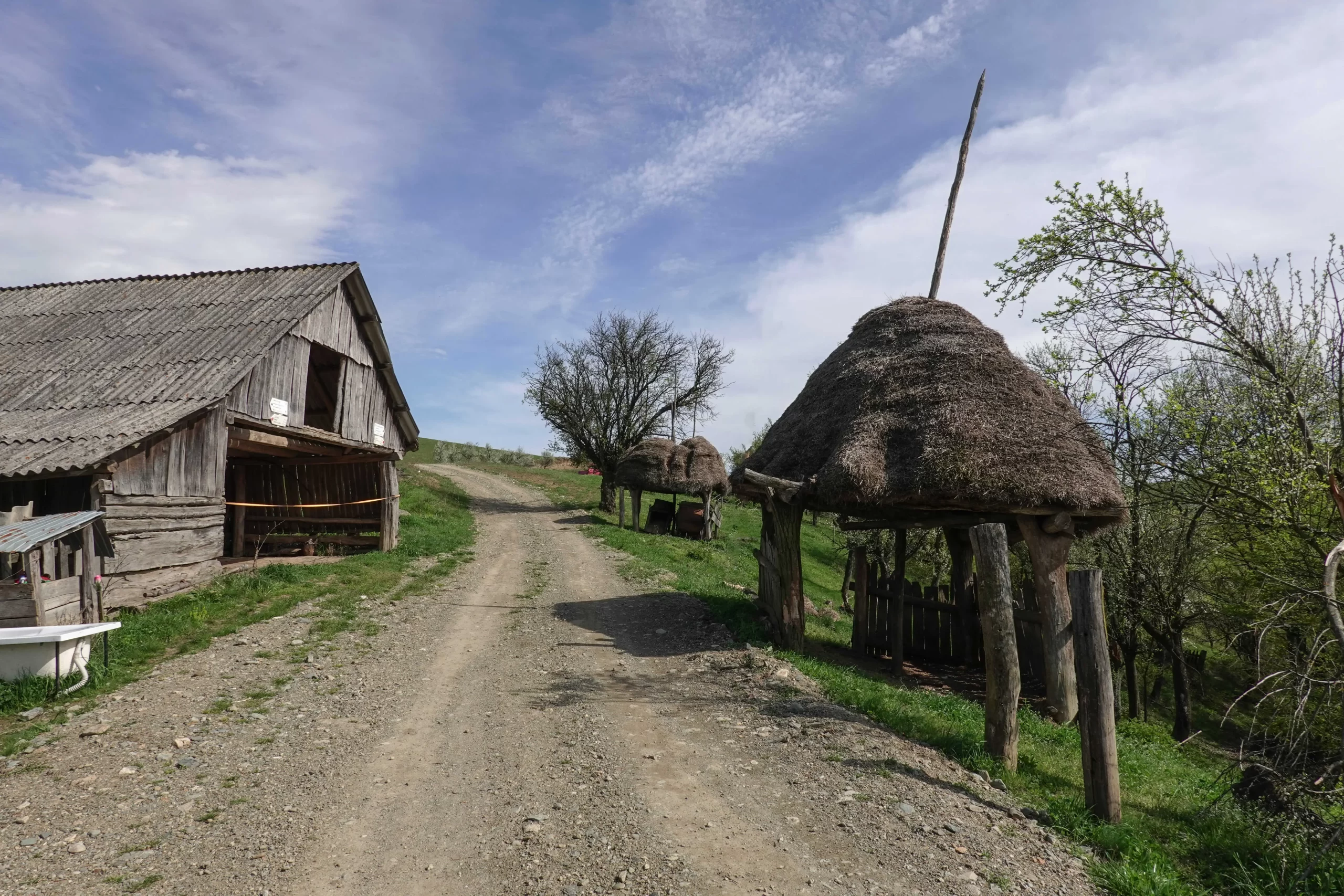 rumunská farma na venkově