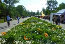 Pohled do Smetanových sadů v Olomouci, kde se koná tradiční výstava Flora Olomouc