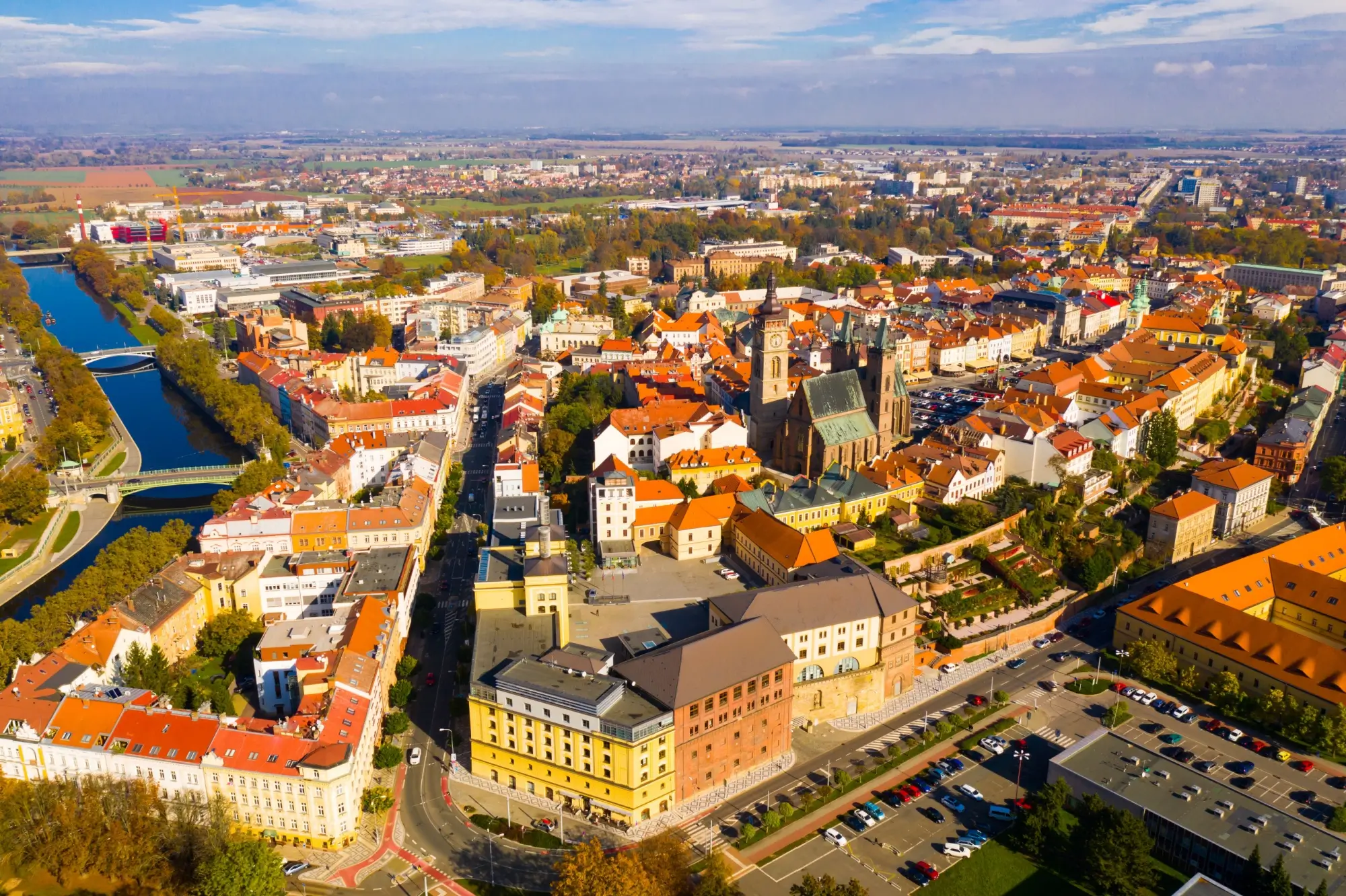 Hradec Králové z výšky