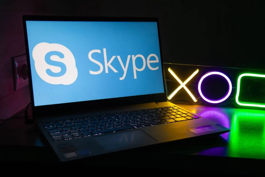 Skype na notebooku