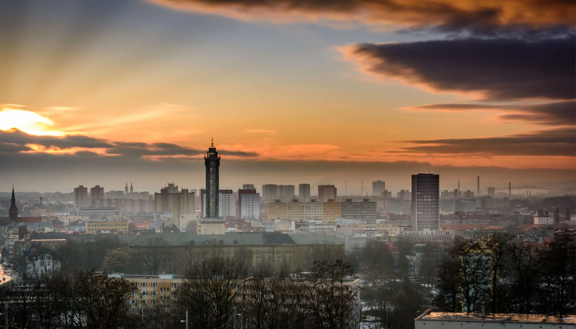 Ostrava v zimě