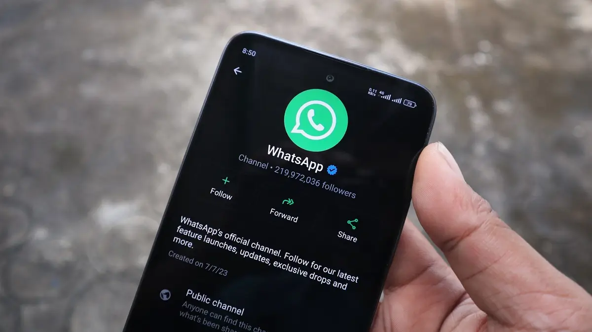Whatsapp 2 - SportDeník Ruka držící telefon s komunikační platformou WhatsApp
