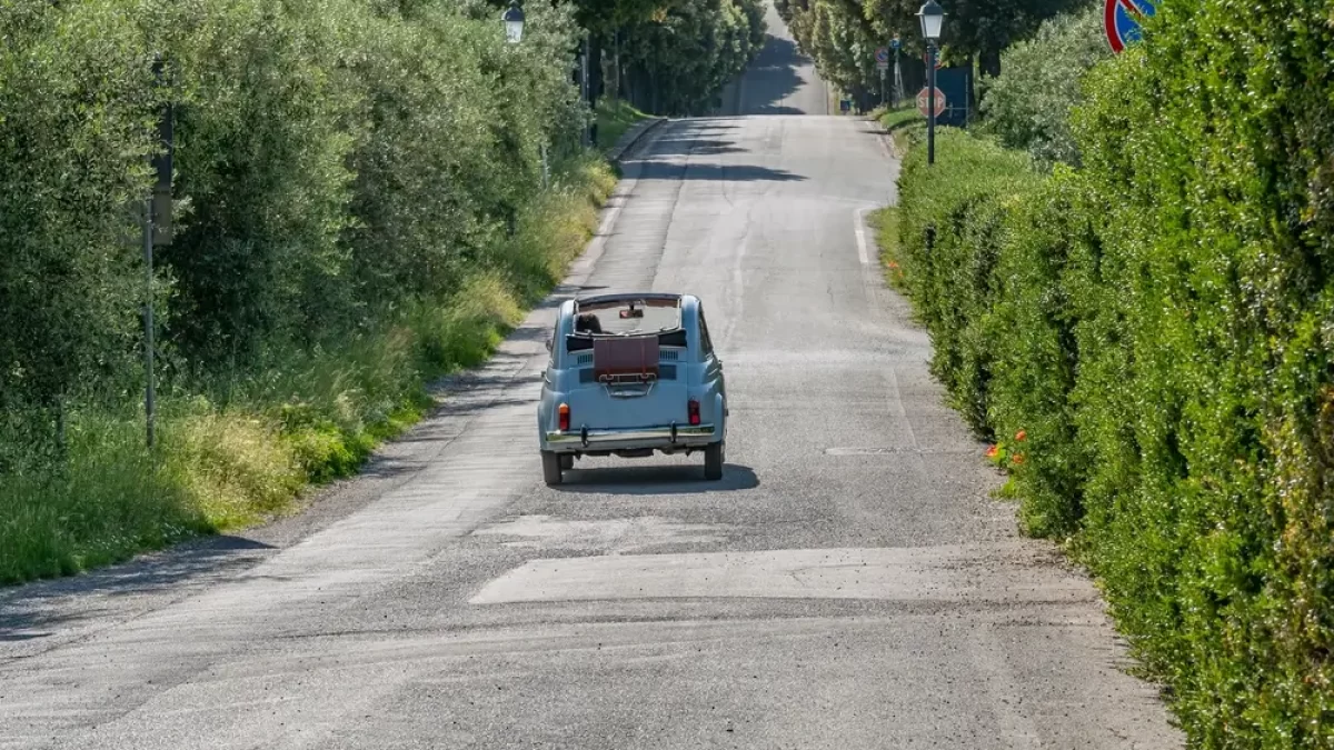 auto na silnici