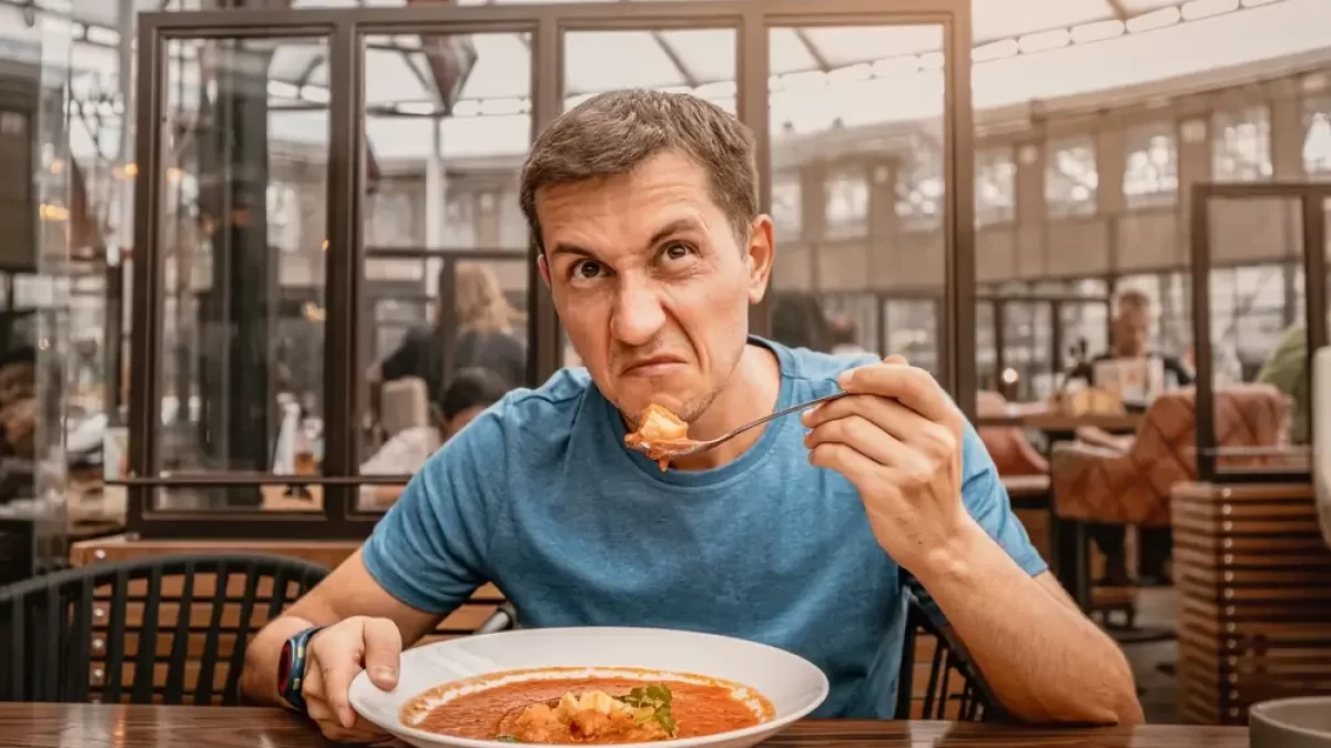 muž kterému nechutná jídlo
