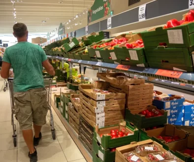 nakupování v supermarketu