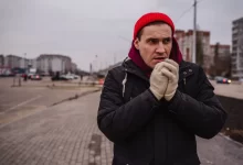 zmrzlý muž