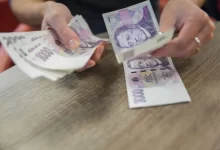 Žena počítá bankovky
