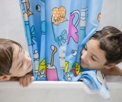 děti ve vaně