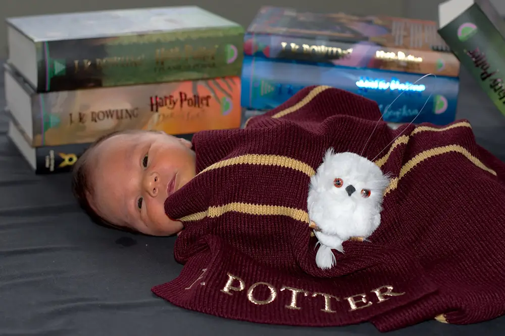 miminko jako Harry Potter